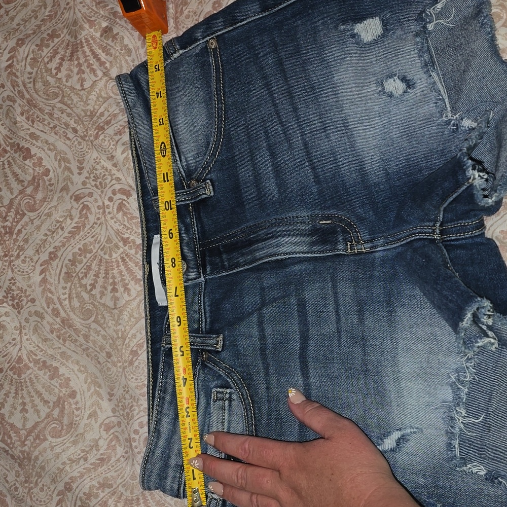Kancan Women's Blue Denim Shorts - Picture 5 of 7